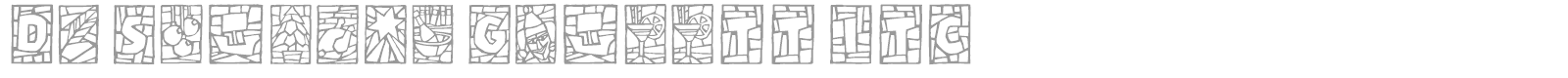 Df Stained GlassTT ITC font preview